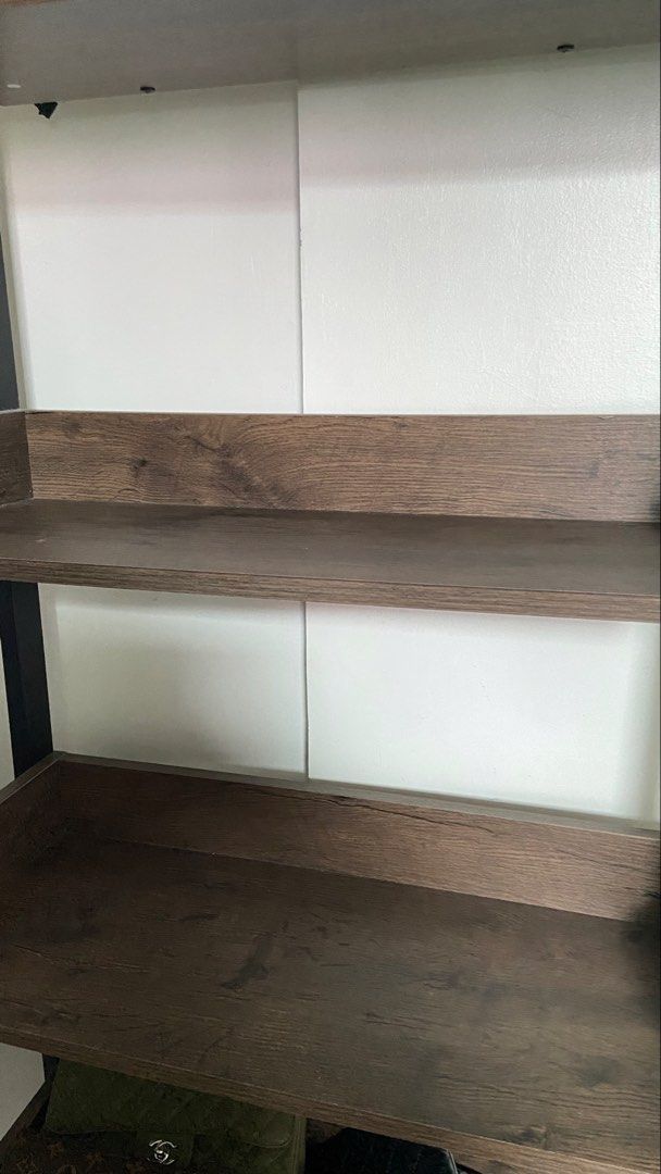 Dark wood shelves (Category: Shelves, Cabinets & Racks) located in Manila. Submitted by cia_finds (Listing ID 1467318400, Image 2). Description: .