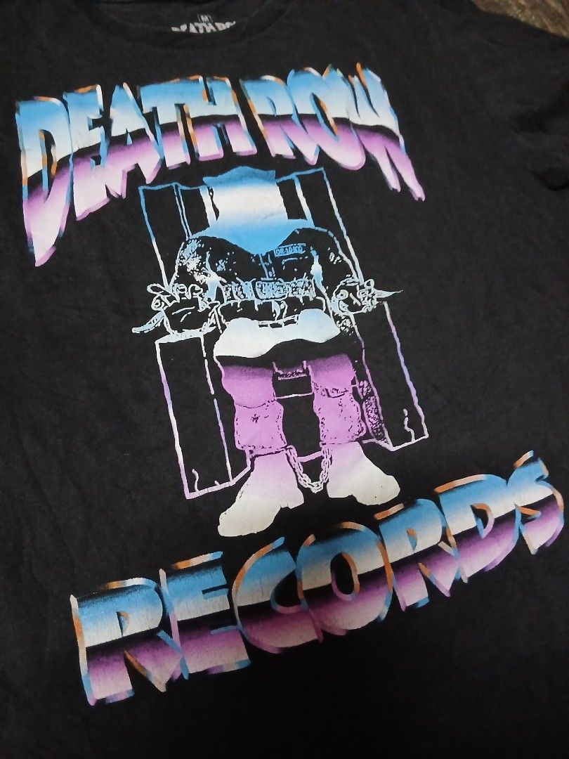 Death Row Records Rap Tee Shirt (Category: Tshirts & Polo Shirts ) located in Manila. Submitted by sendecluttersandsells (Listing ID 1467272180, Image 2). Description: Size: Medium Dimes: 19x25 Issue: Unnoticeable Cracks Loc: Caloocan Ship: J&T Meetup: Monumento or Sm Grand (Sat or Sun).