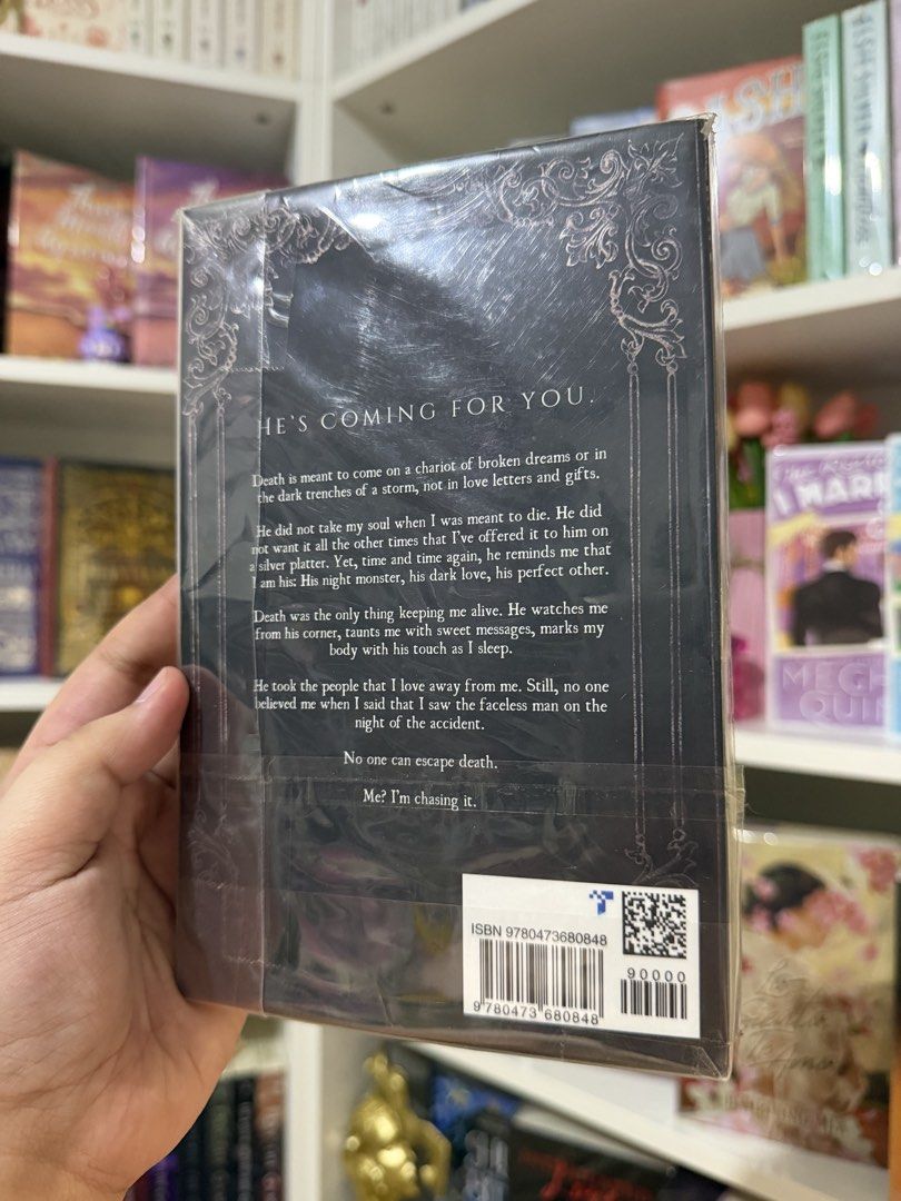 Death's Obsession by Avina St. Graves US Copy (Category: Storybooks) located in Valenzuela. Submitted by collierandcharms (Listing ID 1467284190, Image 2). Description: - Title: Death's Obsession by Avina St. Graves - Edition: US paperback - Condition: Wrapped in plastic protection - Theme: Dark romance Can send more pics and videos upon request Will curate gift box with more freebies.