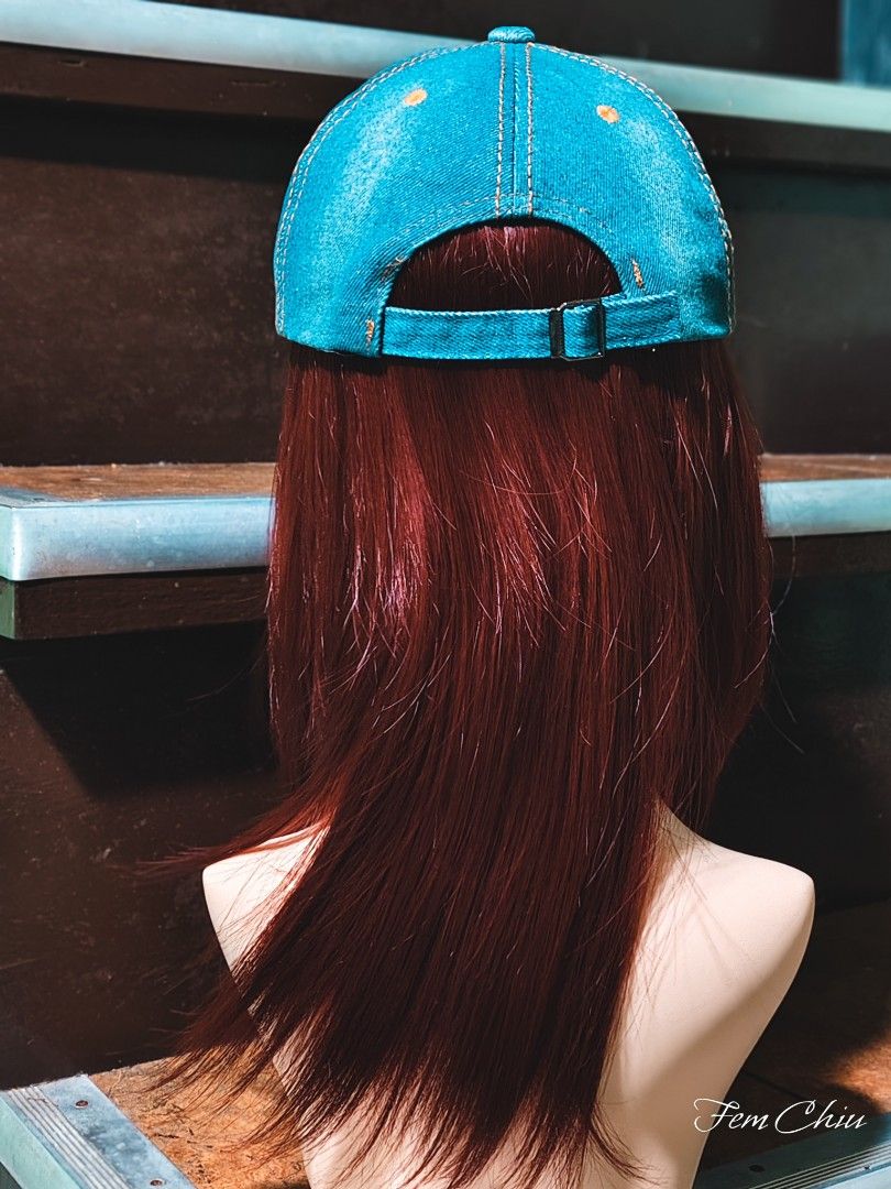 Denim cap with gemstones kpop inspired hat (Category: Hair Accessories) located in Pateros City. Submitted by soshifem (Listing ID 1467346635, Image 3). Description: no flaws.