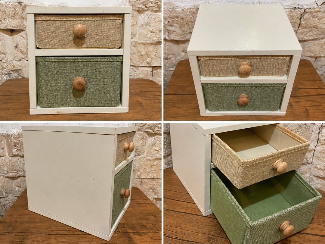 desktop storage box with fabric pull-out drawers L10x7 (Category: Accessory Holder, Box & Organizers) located in San Fernando. Submitted by dntjapansurpluselyu (Listing ID 1467202364, Image 1). Description: .