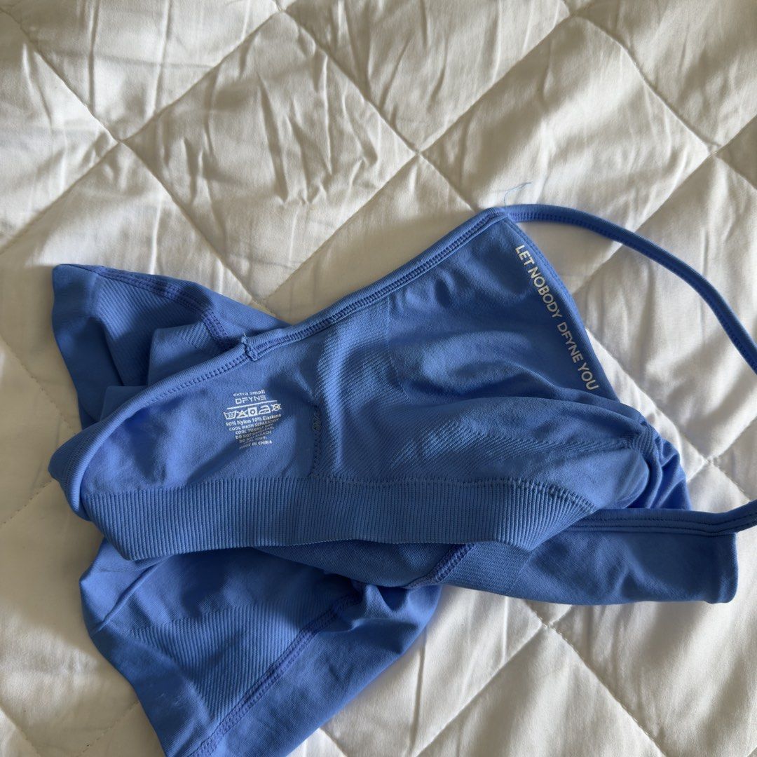 Dfyne Electric Blue Impact Strappy (Category: Activewear) located in Davao. Submitted by aug_amari (Listing ID 1467207807, Image 3). Description: size extra small please no asking of proof/receipt :) got this from depop for 3k! worn twice.