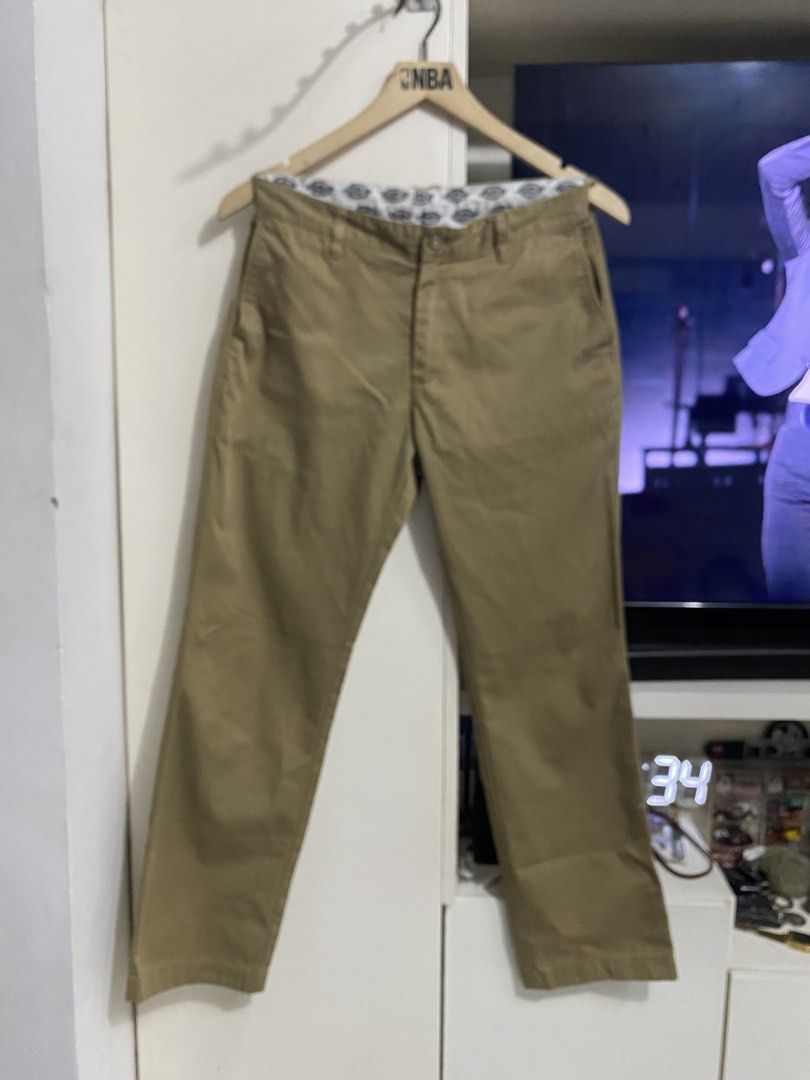 Dickies khaki pants (Category: Chinos) located in Santa Maria. Submitted by jordangail (Listing ID 1467215595, Image 1). Description: 29-30x39 Hem 8 Dickies original Khaki 9.5/10 Issue: stain sa may pocket side Used condi Mine na Gcash Jnt God bless.