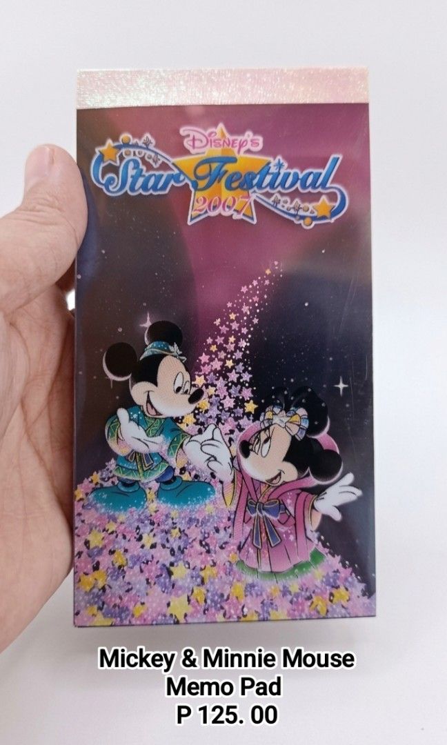 Disney Mickey & Minnie Memo Pad (Category: Stationery & School Supplies) located in Binan City. Submitted by mayjhe (Listing ID 1467190150, Image 1). Description: 💛 For Sale 💛 🌸 Disney Mickey & Minnie Mouse 🍀 Memo Pad 📍 Condition: Good 💰 Price is ₱ 125.00 👉 Other details posted 🇵🇭 Location Biñan Laguna 🛵 Courier J& T and Lalamove 📋 Shipping by schedule 📍 NO COD & COP 📌 All items are carefully packed and labeled with Fragile stickers 