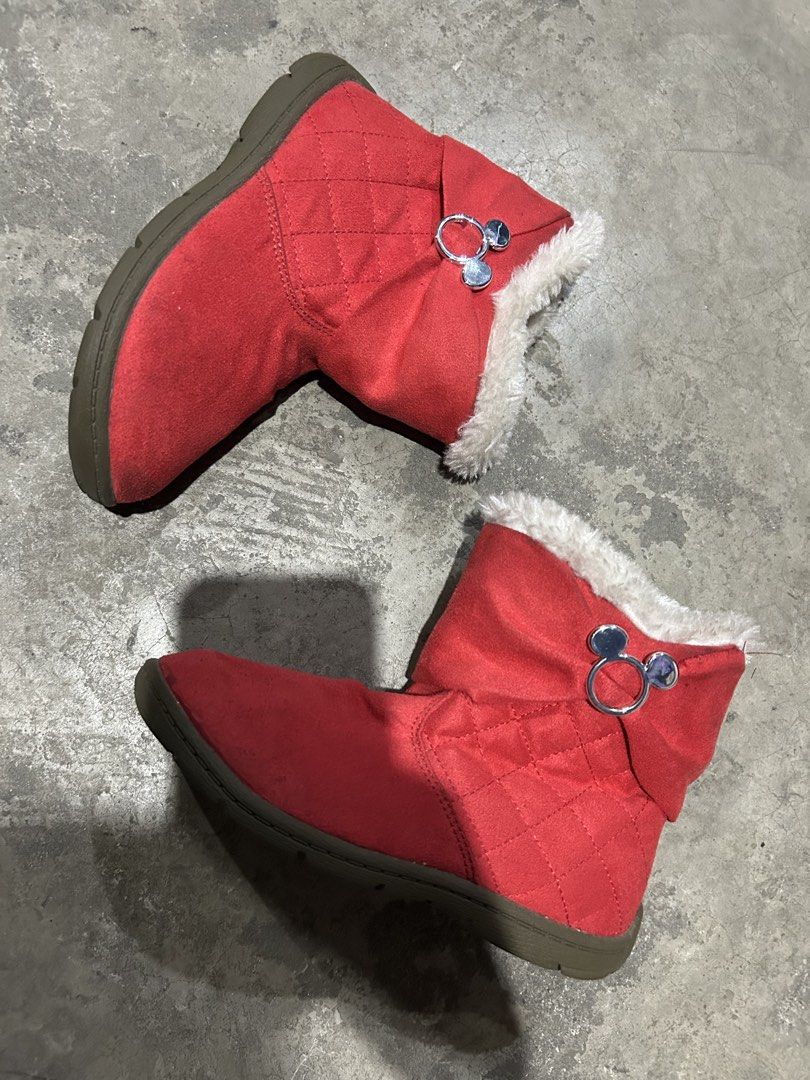 Disney Red Kids Boots (Category: Babies & Kids Fashion) located in Quezon City. Submitted by jjsurplus_23 (Listing ID 1467184209, Image 2). Description: .