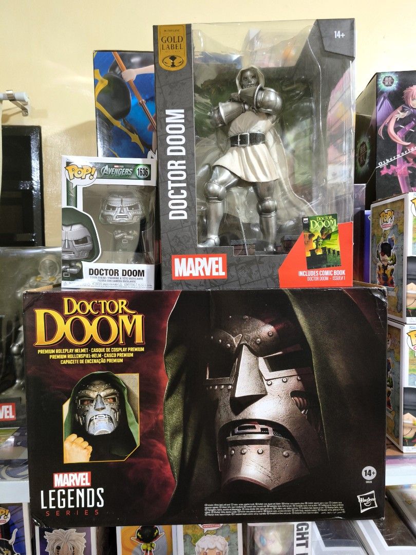 Doctor Doom (Category: Figurines & Statues) located in Manila. Submitted by daily.tipid (Listing ID 1467340473, Image 1). Description: Doctor Doom Funko Pop - 1,450 Hasbro Helmet - 5,499 McFarlane - 4,999 LBC,jnt or lalamove (negotiable ng onte).