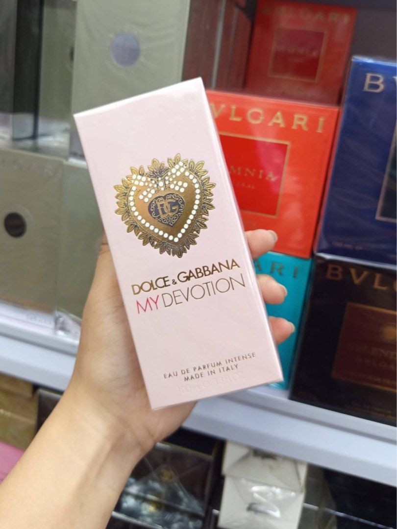 DOLCE & GABBANA MY DEVOTION EDP INTENSE (Category: Fragrance & Deodorants) located in Quezon City. Submitted by embereshop2 (Listing ID 1467318983, Image 1). Description: 📌Please read the last image carefully - all details are already provided. ❗️Offers below the regular price will no longer be entertained. Thank you for understanding. 💰 Mode of Payment (MOP): GCash 📦 Mode of Delivery (MOD): • Lalamove (Same-day delivery) • J&T Express (1–2 da