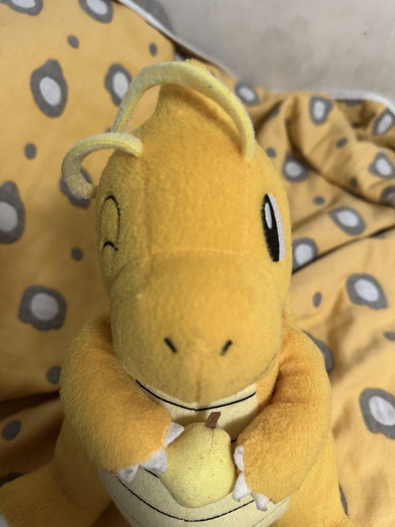 Dragonite with Sitrus Berry Plushie (Category: Plushies & Soft Toys) located in Pasig City. Submitted by jsenga.05 (Listing ID 1467192148, Image 2). Description: bought from tiktok for 360, need lang iwashing and goods na rfs: nakatambak lang sa kwarto.