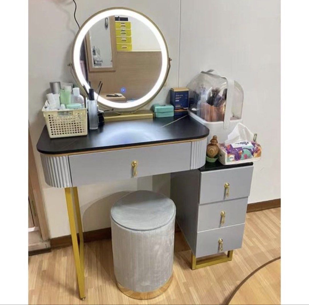 Dressing table set (Category: Other Home Furniture) located in Singapore. Submitted by carrental.sg (Listing ID 1467314730, Image 1). Description: Move out sales Table plus chair one set dressing table Self collect Sengkang before 14/10.