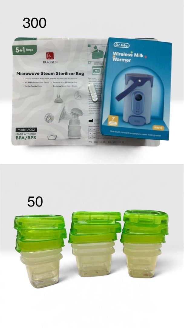 dr.isla Wireless Milk Warmer and Horigen Sterilizer Bags (Category: Breastfeeding & Bottle Feeding) located in Limay. Submitted by raidmyclosetx90 (Listing ID 1467201749, Image 1). Description: - Brand new bundle set in original boxes and packaging - Dr.Isla Wireless Milk Warmer (Model WM13) for easy feeding anywhere - Horigen Microwave Steam Sterilizer Bags (Model A033) for quick home cleaning - Includes three stacks of convenient small storage 
