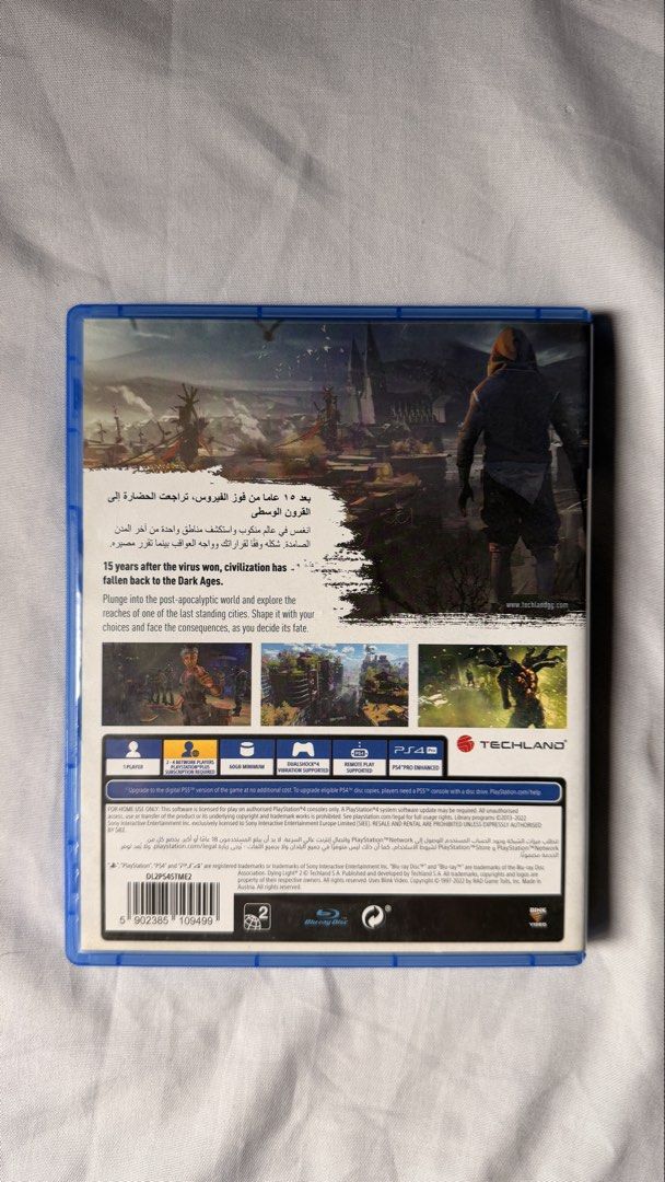 Dying Light 2 - Ps4 (Category: PlayStation) located in Dagupan City. Submitted by techstep (Listing ID 1467279827, Image 2). Description: No issue Ps5 upgrade Price: 800 only!! Meetup at SM Dagupan. Can do ship via J&T.