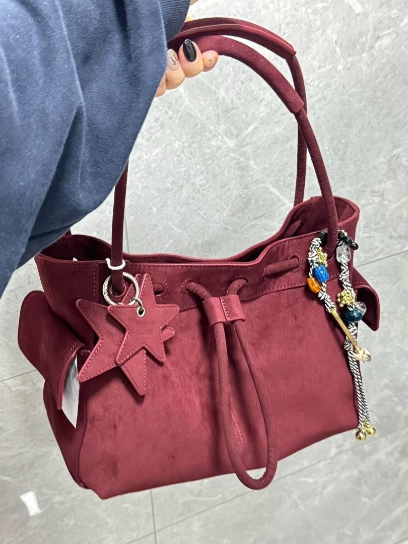 ECODAY Cozy Drawstring Bag - Multiple Colors - Large/Small | COC-1045876858719 (Category: Shoulder Bags) located in Manila. Submitted by coco_lifeph (Listing ID 1467289137, Image 2). Description: ECODAY Cozy Drawstring Bag. Type: Shoulder Bag. Color: Gray; Chestnut; Caramel Brown; Berry Red. Material: PU leather. Available size(s): Large; Small. Closure: Drawstring. Condition: New..