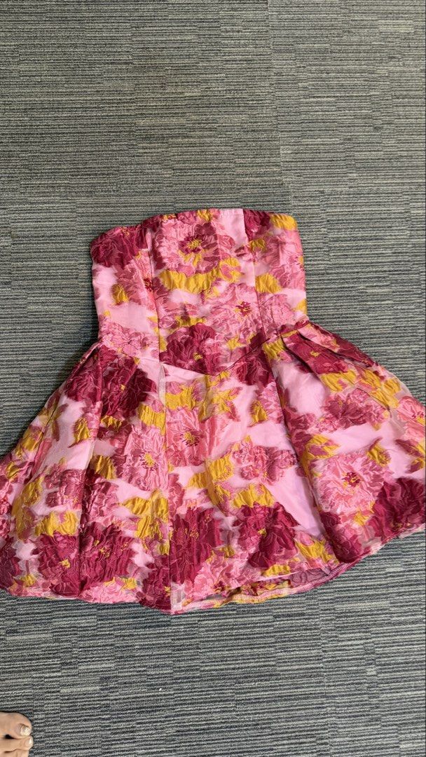 Embroidered dress (Category: Dresses) located in Rizal. Submitted by kirschet_k (Listing ID 1459992095, Image 2). Description: Brandnew Embroidered Xs- semi m Double lined Tie back Srp 900 Tiktok co for affordable sf .