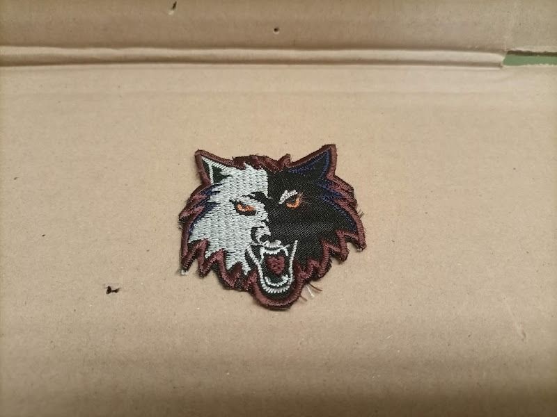 Embroidered Wolf Head Patch Split Color (Category: Tshirts & Polo Shirts ) located in Quezon City. Submitted by susmaryosep1 (Listing ID 1467270612, Image 2). Description: - Design: Unique split wolf patch with baring teeth and orange eyes - Colors: Grey on one side, black on the other - Size: Approx. 2 inches tall - Usage: Ideal for jackets, bags, and custom denim projects - Condition: Brand new 200.
