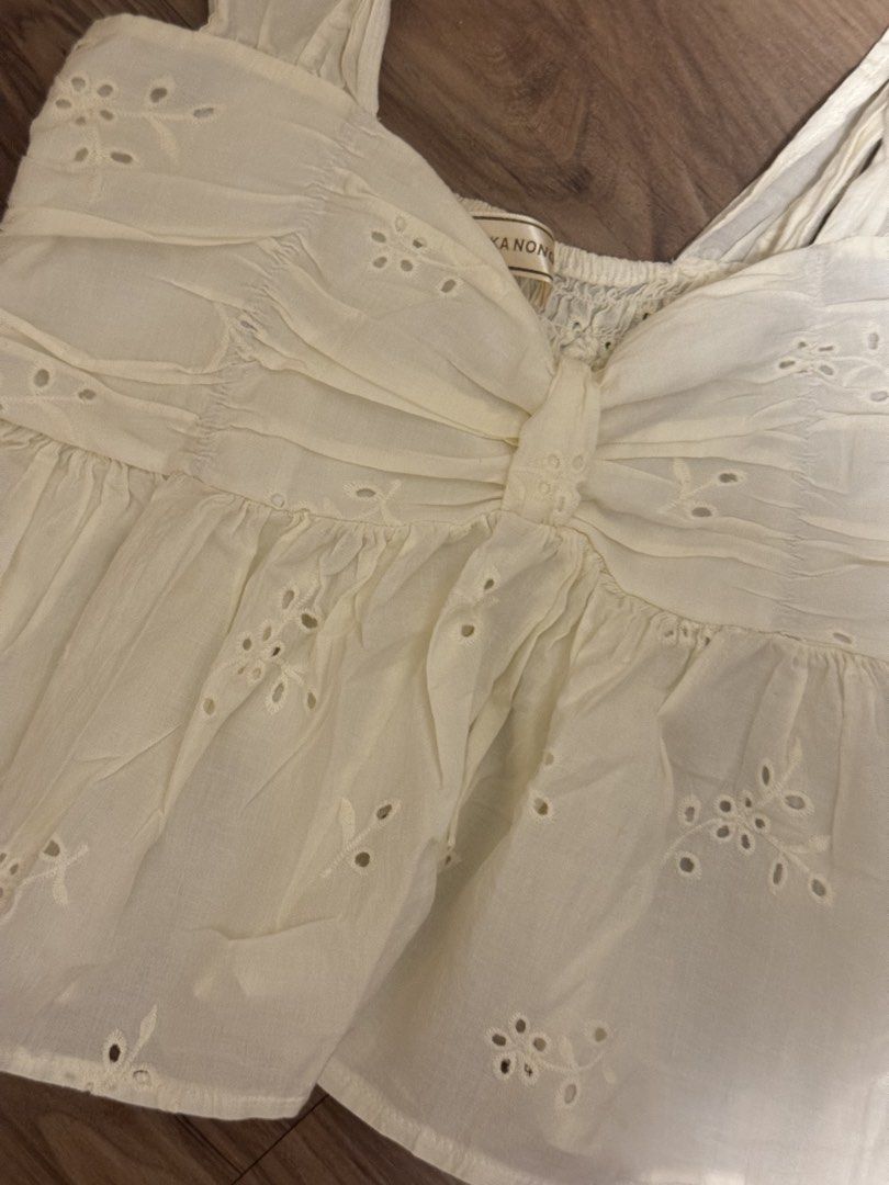 eyelet babydoll top from bkk (Category: Sleeveless) located in Taguig. Submitted by wishforyourdream (Listing ID 1467304773, Image 2). Description: .