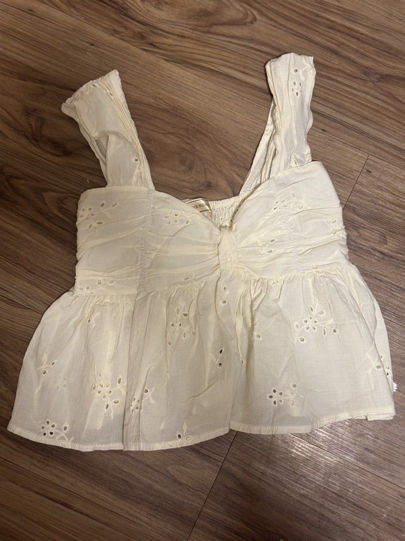 eyelet babydoll top from bkk (Category: Sleeveless) located in Taguig. Submitted by wishforyourdream (Listing ID 1467304773, Image 1). Description: .