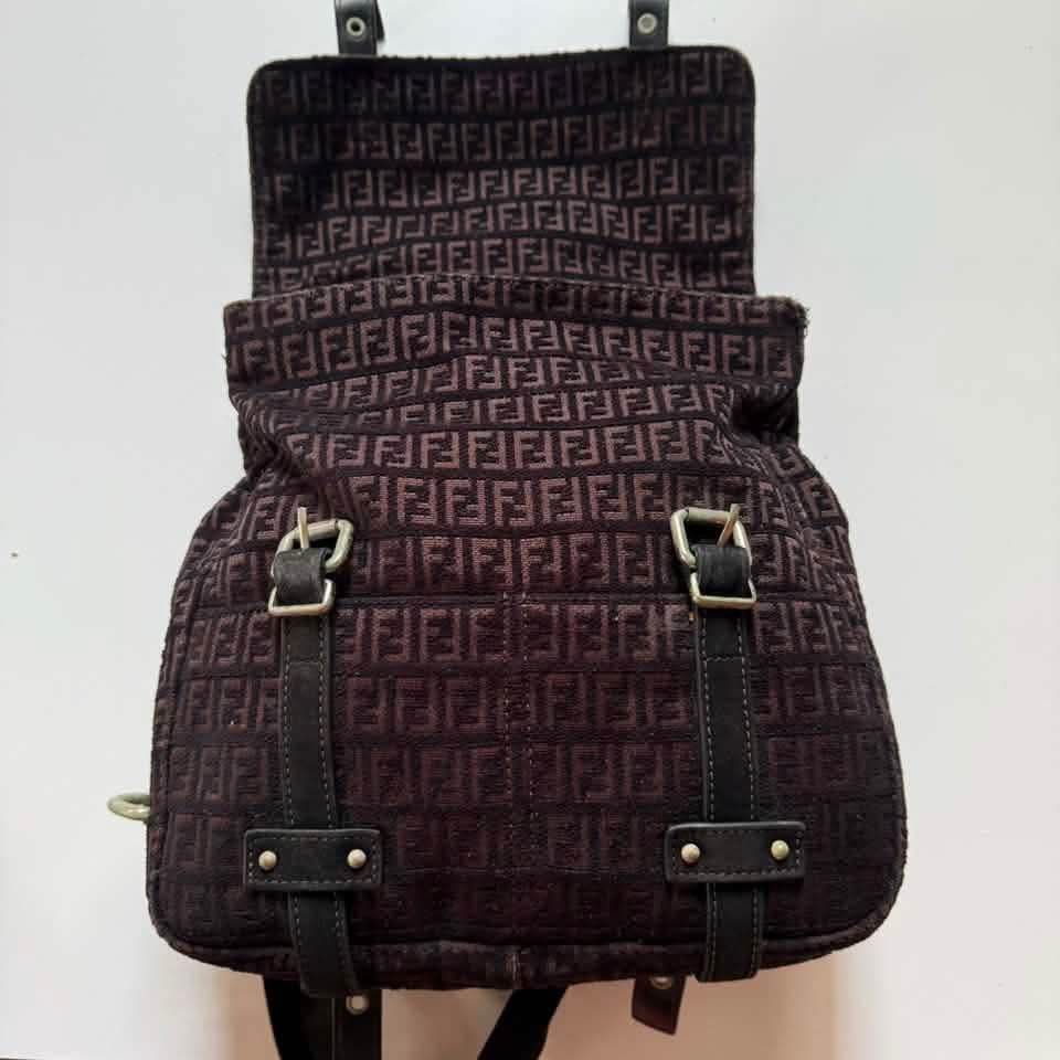Fendi Zucchino monogram canvas backpack (Category: Backpacks) located in Iligan City. Submitted by vintgbags (Listing ID 1467294023, Image 3). Description: All details are posted Condition is Good. Open for negotiable sent your offer..