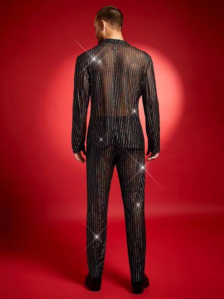 FEVER CITY Mesh Shining Shimmering Loose Fit Coordinates (Category: Sets & Coordinates) located in Las Pinas. Submitted by sellerkjb (Listing ID 1467338582, Image 3). Description: BRAND NEW LARGE ON TAG LAS PINAS CITY.