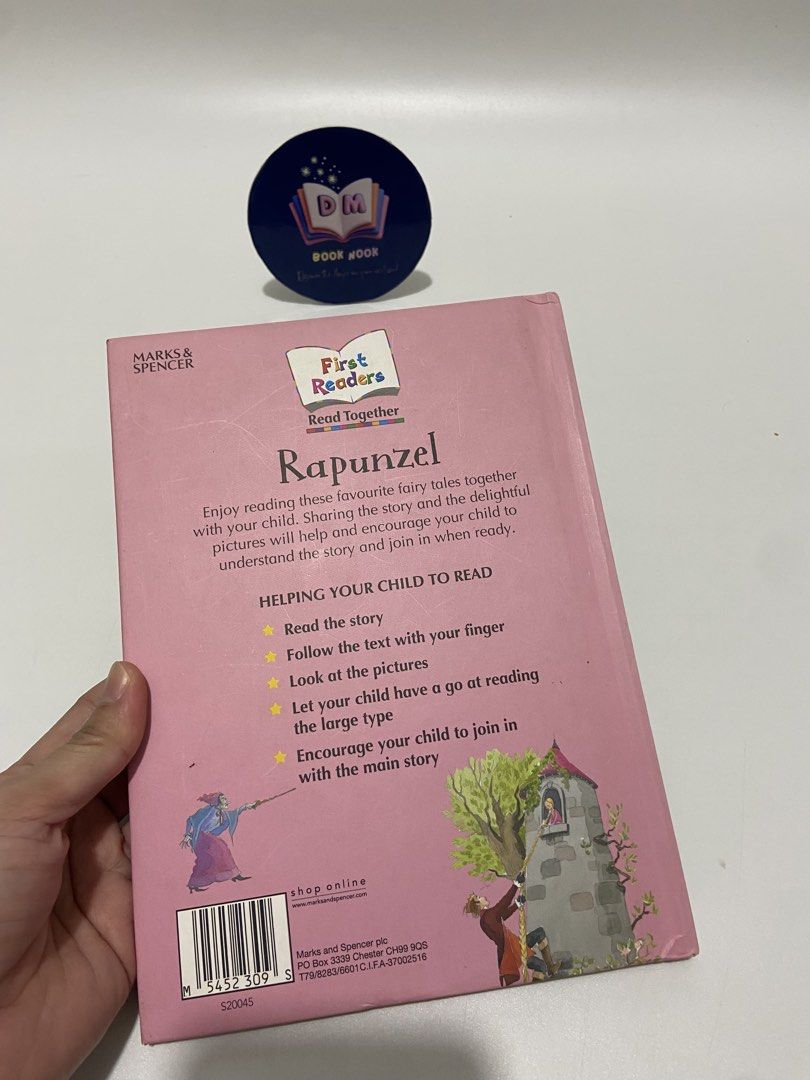 First Reader Rapunzel (Category: Children's Books) located in Caloocan City. Submitted by dmbooknook (Listing ID 1467306568, Image 3). Description: - EUC , with name of previous owner - Small Hardcover | Early Reader 👧 𝗥𝗮𝗽𝘂𝗻𝘇𝗲𝗹 𝗧𝗵𝗲 𝗴𝗶𝗿𝗹 𝘄𝗶𝘁𝗵 𝘁𝗵𝗲 𝘀𝘂𝗽𝗲𝗿 𝗹𝗼𝗻𝗴 𝗵𝗮𝗶𝗿 𝘁𝗿𝗮𝗽𝗽𝗲𝗱 𝗶𝗻 𝘁𝗵𝗲 𝘁𝗼𝘄𝗲𝗿! 𝗪𝗶𝗹𝗹 𝘀𝗵𝗲 𝗲𝘃𝗲𝗿 𝗯𝗲 𝗳𝗿𝗲𝗲? ✨ 𝙒𝙝𝙮 𝙠𝙞𝙙𝙨 𝙡𝙤𝙫𝙚 𝙩𝙝𝙚𝙨𝙚: ✅ 𝙎𝙞𝙢𝙥𝙡𝙚 𝙩𝙚𝙭𝙩 & 𝙡𝙖𝙧𝙜