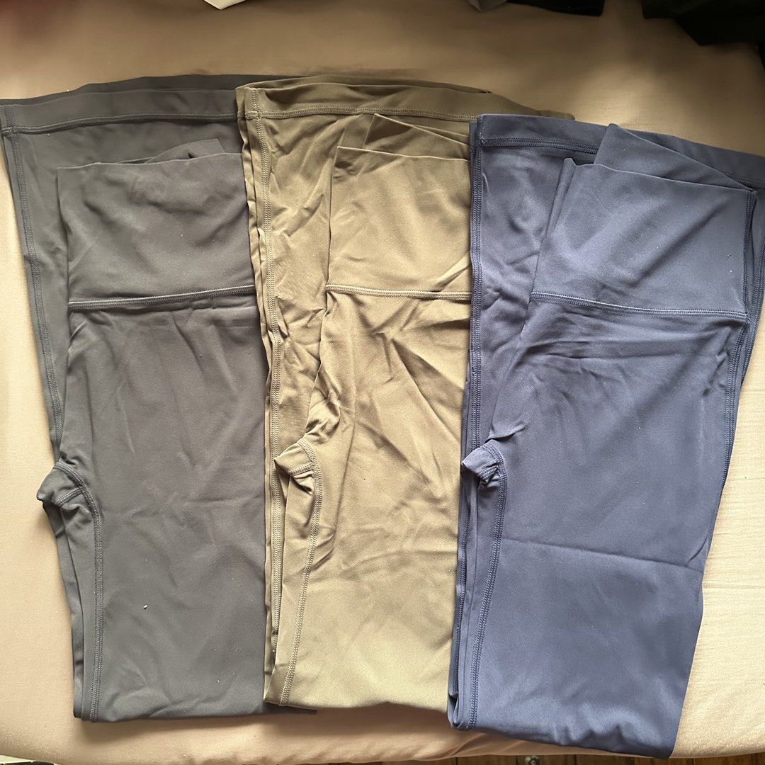 Flared/wide leggings (Category: Activewear) located in Quezon City. Submitted by lovedbysydandluna (Listing ID 1467358604, Image 3). Description: ALL MEDIUM ₱300 each FIXED TAKE ALL₱1000.