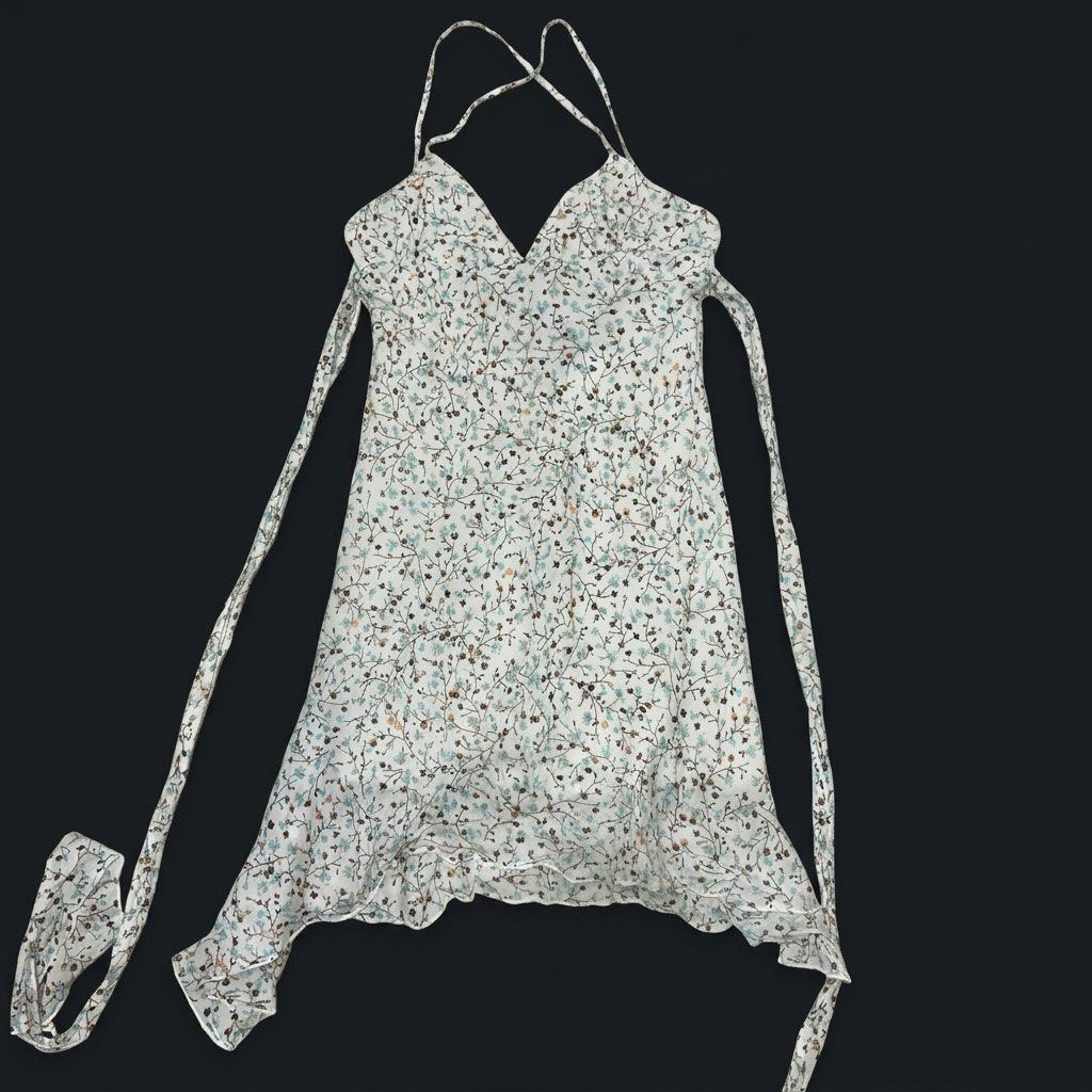 Floral Print Halter Backless Dress (Category: Dresses) located in Marikina City. Submitted by prelovedbydee. (Listing ID 1467351899, Image 2). Description: - closure: tie-back - hem: asymmetrical with light ruffles - fabric: lightweight (cotton/silk) can negotiate ☺️.