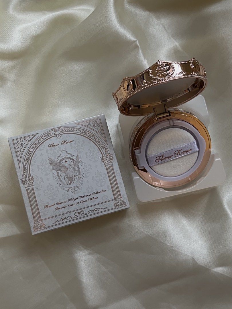 Flower Knows Makeup Bundle XIII (Category: Makeup) located in Las Pinas. Submitted by rich.collects (Listing ID 1467304927, Image 3). Description: ✨ Inclusions: 🤍 Knight Unicorn Hand Mirror - Cloud White 🤍 Knight Unicorn Eyeshadow Palette - 02 Moon Sprite 🤍 Knight Unicorn Satin Blush - 02 Maiden Knight 🤍 Knight Unicorn Cloud Loose Setting Powder - 01 Translucent Fair 🤍 Knight Unicorn Glazed Lipstick - U07 Lucky Clover 🤍 Butterfly Cloud Coll