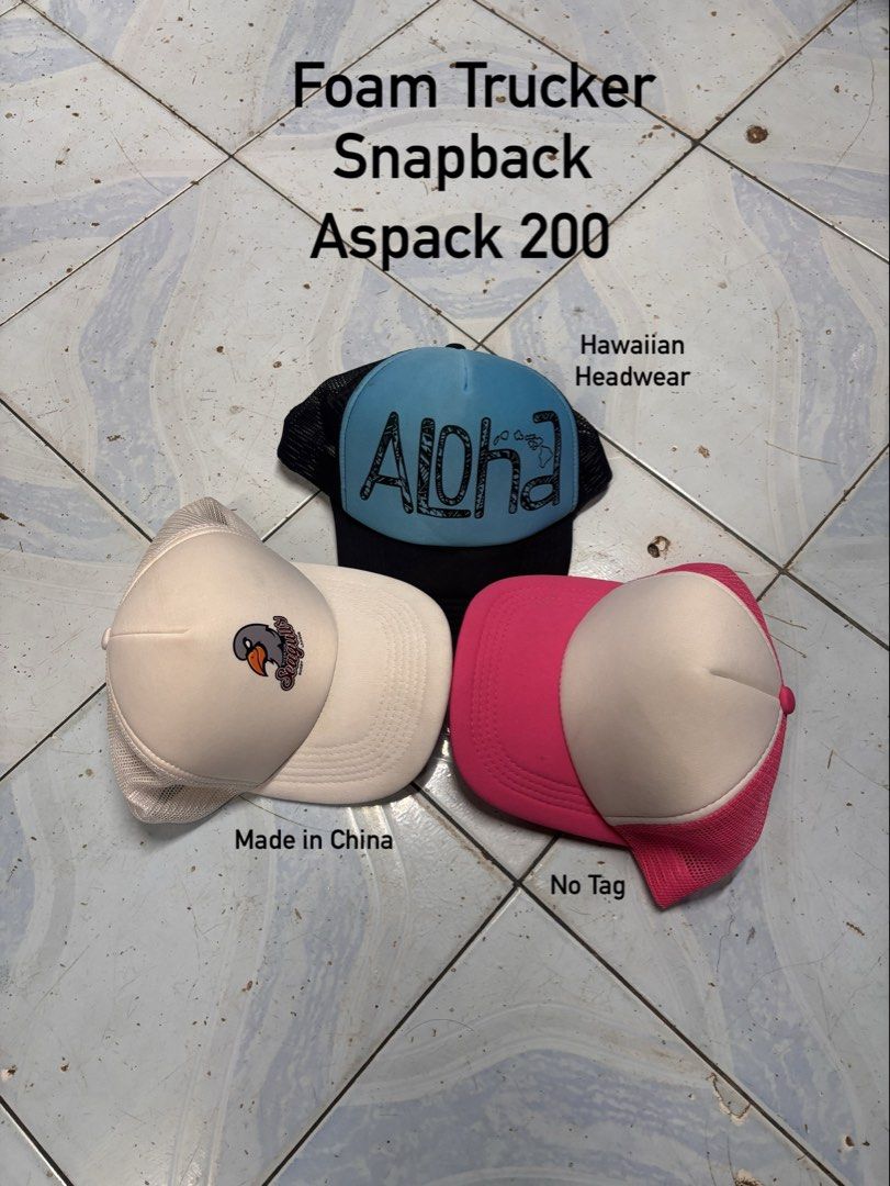 Foam Trucker Snapback(Aspack) (Category: Caps & Hats) located in Paranaque City. Submitted by kingdeward (Listing ID 1467205889, Image 1). Description: Aspack 200 Ukay Caps/Hats Casual need wash Parañaque Location Courier: Jnt/ LBC COP(Payment 1st) Lalamove.