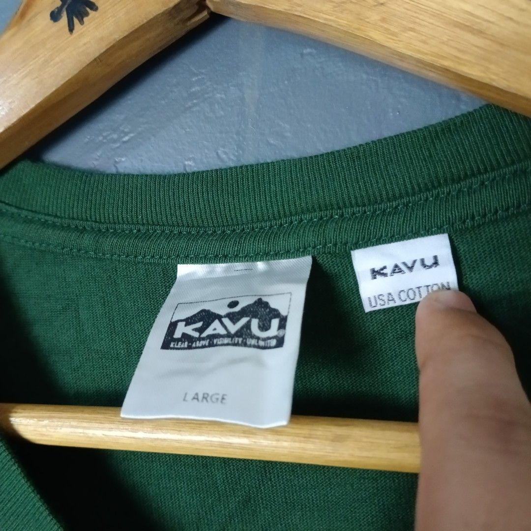 For Men - Kavu - Circle Logo (Category: Tshirts & Polo Shirts ) located in Bacolod City. Submitted by drop.ph (Listing ID 1467273329, Image 3). Description: Kavu - Circle Logo Authentic *Size L - 23.5x27.5 *Excellent *No Flaws *Price: 880php *Add SF if outside Bacolod City .
