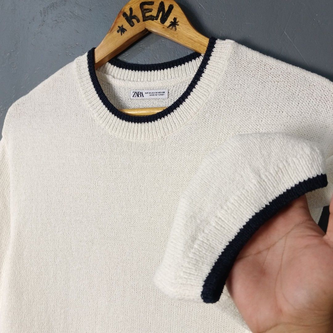 For Men - Zara (Category: Tshirts & Polo Shirts ) located in Bacolod City. Submitted by drop.ph (Listing ID 1467276134, Image 3). Description: Zara - Knitted shirt *Stretchable *Size M - 19.5x26 *Good as New *No Flaws *Price: 680php *Add SF if outside Bacolod City.