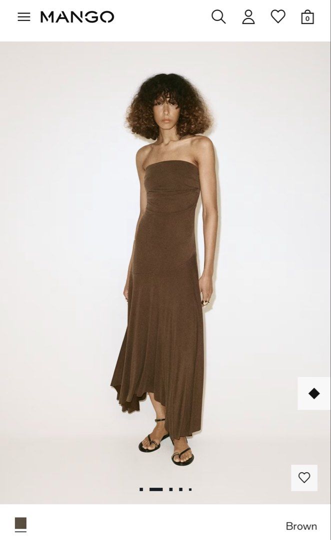 [FOR RENT] Mango Asymmetric Dress (Category: Evening dresses & gowns) located in Marikina City. Submitted by shop.voyageph (Listing ID 1467351200, Image 2). Description: For rent only! - tube style, no straps - no padding - Fits XS to S (possible M if small chest) - Body hugging 💯 For reference: I am 5’4” wearing flats. Rent price: 3 days: ₱650 5 days: ₱750 7 days: ₱800 Deposit: ₱1000 Refundable once dress is returned washed and in same conditio
