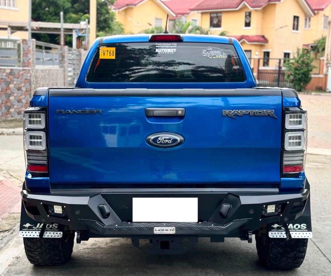 Ford Ranger Raptor 4x4 Auto (Category: Used Cars) located in Manila. Submitted by quality_cars (Listing ID 1467343253, Image 3). Description: For sale/Trade-in/Financing Ford Ranger Raptor 4x4 2.0L Turbo Diesel Engine Automatic Transmission 2019 Model Velocity Blue Color 63,*** Mileage Push Start Button Power Seats UPGRADES Worth P500k: • Hamer Steel Front Bumper • Hamer Rear Rear Bumper • Hamer Automatic Stepboard • Hamer Front LED foglight • Ha