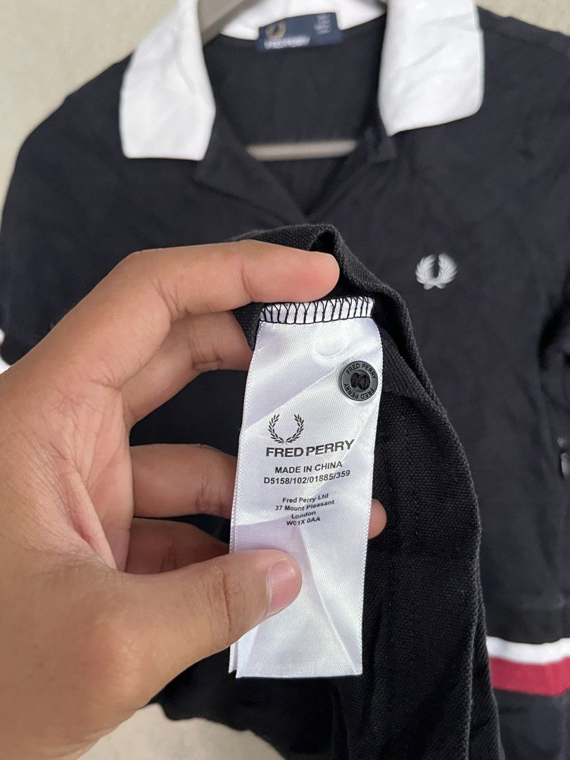 Fred Perry Polo Dress (Category: Dresses) located in Adams. Submitted by princess.maggie (Listing ID 1467175481, Image 3). Description: - in excellent condition - small to medium - no issue - 15.5 x 34 - black na black pa po ito.