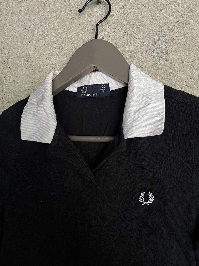 Fred Perry Polo Dress (Category: Dresses) located in Adams. Submitted by princess.maggie (Listing ID 1467175481, Image 2). Description: - in excellent condition - small to medium - no issue - 15.5 x 34 - black na black pa po ito.