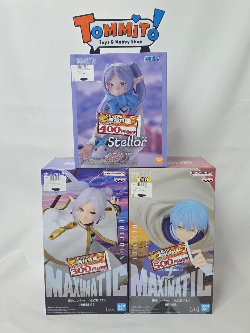 Frieren, Himmel - Maximatic Figure (Category: Figurines & Statues) located in Davao. Submitted by tommitotoys (Listing ID 1467181227, Image 2). Description: Frieren and Himmel Maximatic Figure ✨ Condition: MIB 📍 Davao City 🚚 LBC CoD/CoP, JnT, Flash Express or weekend meetups 💰 GCash 💬 Price negotiable – message for offers 📦 Buyer shoulders shipping Message if interested 💌.
