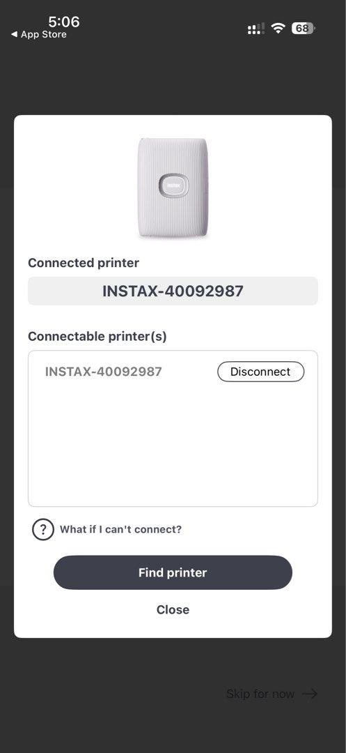 Fujifilm Instax Mini Link 2 Smartphone Printer Clay White (Category: Printers, Scanners & Copiers) located in General Trias. Submitted by hayami.clo (Listing ID 1467299187, Image 2). Description: - Model: Fujifilm Instax Mini Link 2 - Color: Clay White - Condition: Fully tested, works smoothly, and pairs instantly via Bluetooth - Features: Prints mini photos directly from your smartphone using the app - Inclusions: Original box and USB charging c