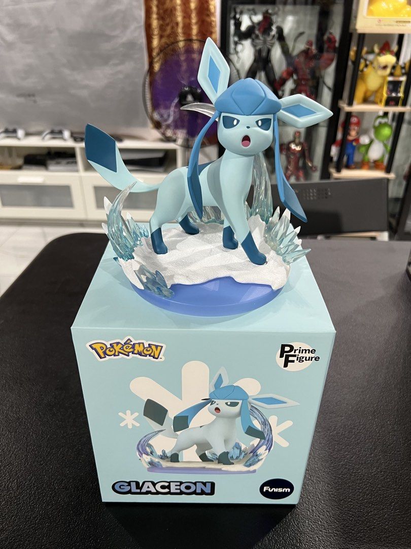 Funism - Pokémon Glaceon Prime Figure (Category: Figurines & Statues) located in Paranaque City. Submitted by robinluvr (Listing ID 1467284996, Image 1). Description: Selling Funism’s Glaceon Prime Figure ₱1,900! See images for details. - approx. 18 cm in height - BIB; figure was displayed in glass cabinet - box has minor corner dents and tears MOP: GCash, bank transfer MOD: Lalamove, Grab, J&T, LBC. Sf shouldered by buyer Loc: Parañaque First to
