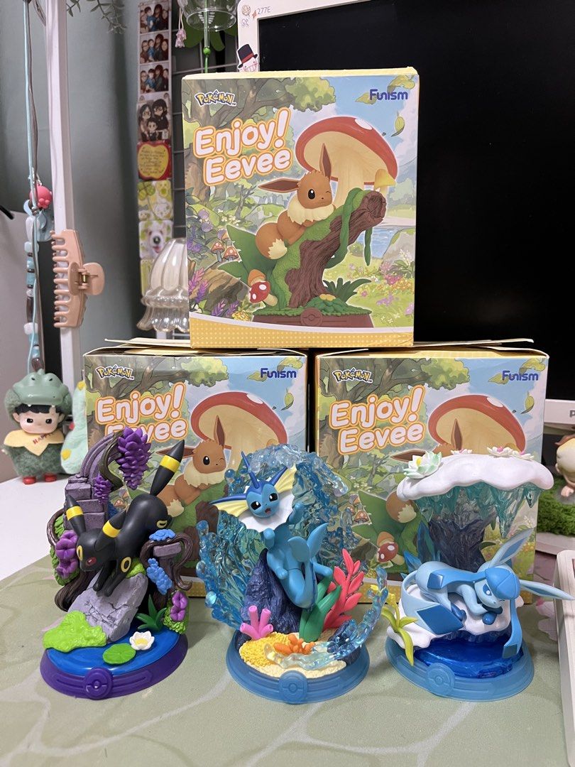 Funism Pokemon Enjoy Eevee Figures (Category: Figurines & Statues) located in Quezon City. Submitted by mikhcruz (Listing ID 1467272347, Image 2). Description: Brand new, just opened. Didn't get prio. ₱700 each ₱2,000 take all :) .