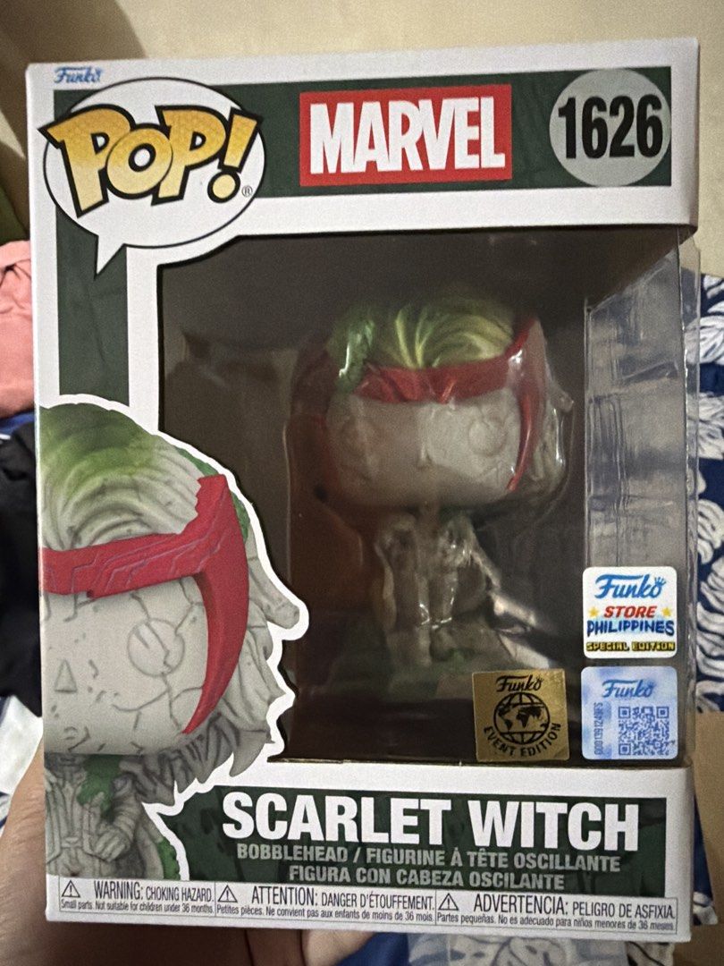[FREE PROTECTOR] Funko Pop! Marvel Scarlet Witch #1626 (Category: Figurines & Statues) located in Taguig. Submitted by migsonpops (Listing ID 1467210527, Image 1). Description: 📦 Includes a used protector 📸 PM me for additional photos. 🚚 Shipping via Lalamove or LBC or J&T (shipping fee to be shouldered by the buyer). 💳 Payment via GCash. 📍 Meetup or pickup: Taguig City.
