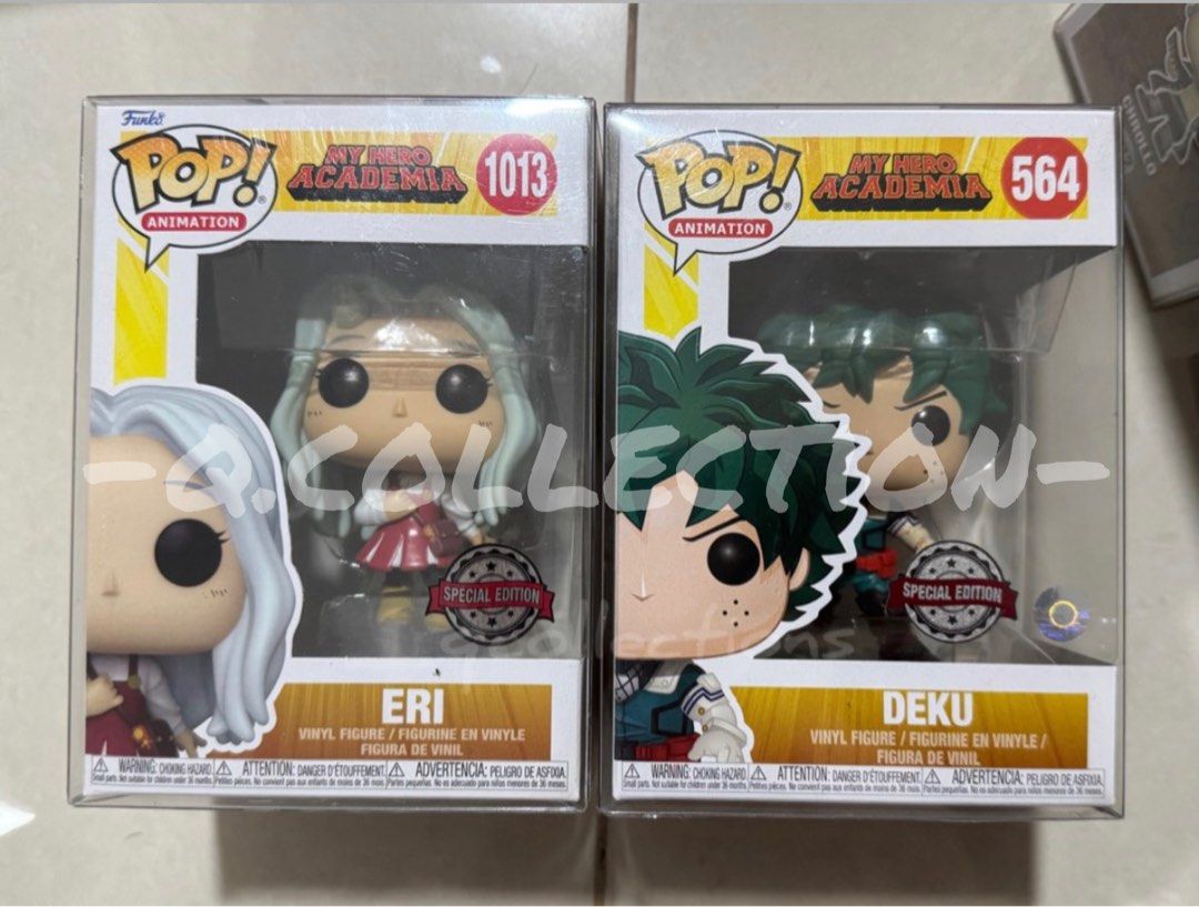 FUNKO POP: MY HERO ACADEMIA (Set) (Category: Designer & Blind Box Toys) located in Quezon City. Submitted by _qcollections (Listing ID 1364965824, Image 1). Description: ✨ All in excellent condition (9.5/10) ✨ Each comes with a BOSS/1.5mm Funko Pop Protector ✨ Never Open On Box (NOOB) ✨No major box flaws ✨ Personally owned, collector-kept and well-maintained ✨ Price is slightly negotiable for sure buyers RFS: QUITTING 🥹.