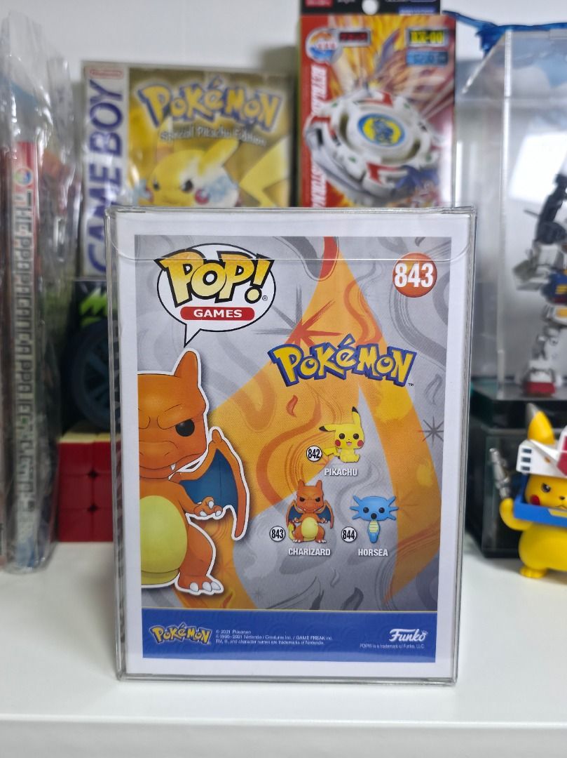 Funko Pop Pokemon Charizard #843 (Category: Designer & Blind Box Toys) located in Valenzuela. Submitted by jetztenshi (Listing ID 1467255704, Image 3). Description: Charizard Funko Price: 799php Brand: Funko Pop Condition: In Good Condition Size: Super - 4"tall - 100% Authentic Funko. - On Hand and Ready to Ship. - Comes with Box Protector, Proper Box and Bubble-Wrapped. - 8.5-9/10 Box and Funko are in good condition. - Buyer can message for more