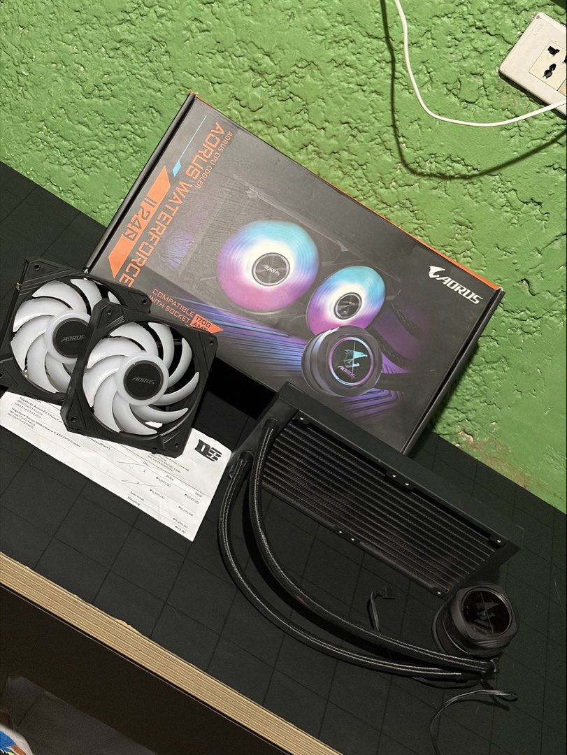 Gaming PC / Computer Parts (Category: Desktops) located in Manila. Submitted by mimimitol (Listing ID 1458266419, Image 1). Description: PARTS Case : Jonsbi z20 - 3k Cooler : Aorus Waterforce III 240 - 5.5k Fan : Aorus EZ Chain 120 ARGB - 2.5k Keyboard : Icarus RGB Mechanical Keyboard - 1k Mouse : Logitech G304 - 1.4k Mount : North Bayou Dual Monitor Arm - 1.5k.