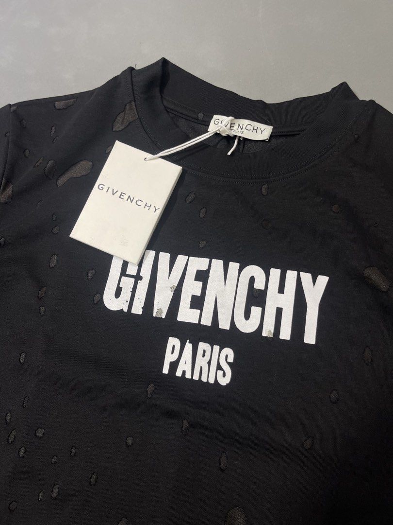 Givenchy distress shirt (Category: Tshirts & Polo Shirts ) located in Manila. Submitted by mine2ownit (Listing ID 1467287935, Image 3). Description: Small med fittings Brand new no issue Loc manila.