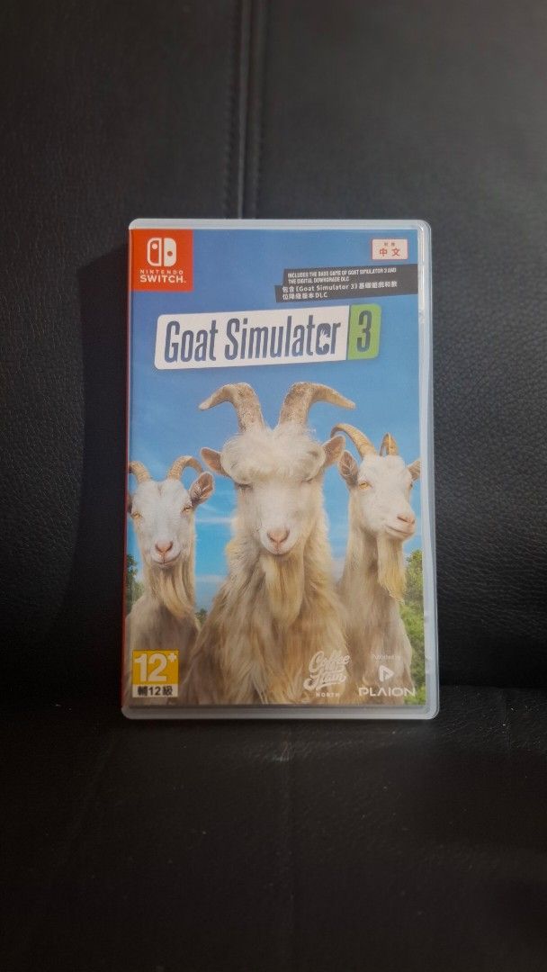 Goat Simulator 3 Nintendo Switch Game (Category: Nintendo) located in Makati City. Submitted by jen_da (Listing ID 1467244830, Image 1). Description: - Game: Goat Simulator 3 (Nintendo Switch physical cartridge) - Condition: Tested and working perfectly, comes with original case - Gameplay: Hilarious, chaotic sandbox game ideal for multiplayer fun - Shipping: Ships securely or available for meet-up (as arranged).