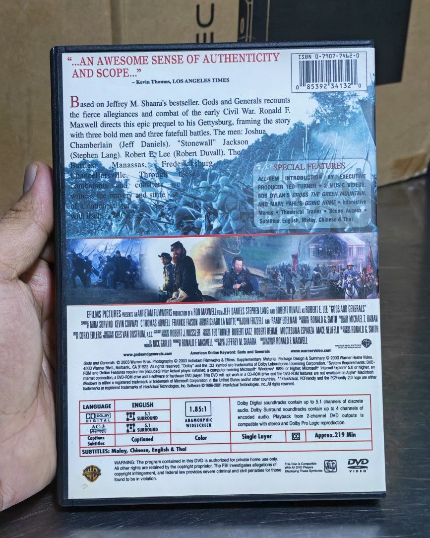 Gods and Generals (Category: CDs & DVDs) located in Carmona. Submitted by tech_hub_cavite (Listing ID 1467332255, Image 2). Description: .