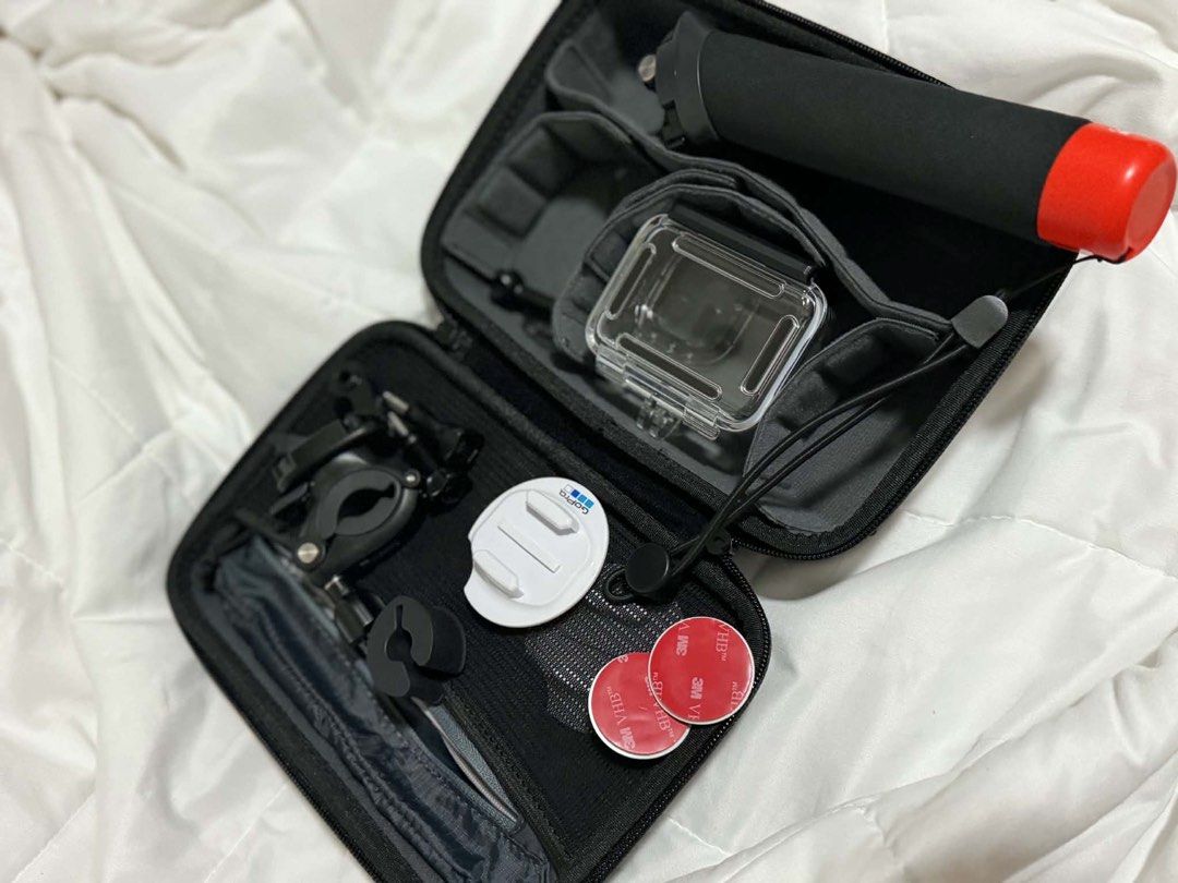GoPro Hero 12 Black Bundle with Case and Mounts (Category: Video Cameras) located in Calamba. Submitted by docdf (Listing ID 1467314667, Image 3). Description: - GoPro Hero 12 Black ready-to-shoot bundle - Includes protective housing case, mini tripod handle, and floating hand grip - Comes with curved adhesive mounts with 3M tape - Includes a sturdy hard carrying case that fits everything - Ideal for travel, sports, and daily vlogging.