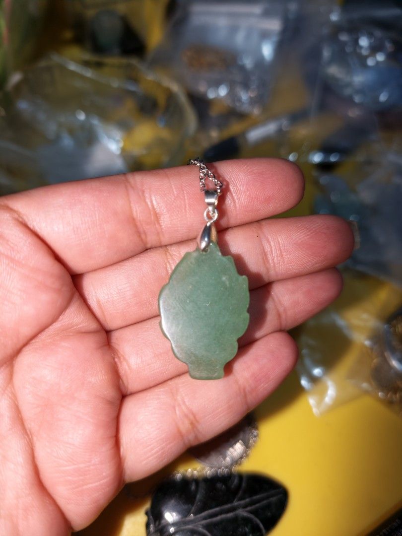 Green Aventurine 9Tailed Fox (Category: Necklaces) located in Quezon City. Submitted by piaoliangcollections.ph (Listing ID 1467253533, Image 3). Description: For Wealth and Abundance. green aventurine benefits: Green aventurine is widely known as the "Stone of Opportunity" and is a shimmering green quartz variety colored by fuchsite mica inclusions. Core Metaphysical & Traditional Benefits Luck and Abundance: Widely used to attract good fortune,