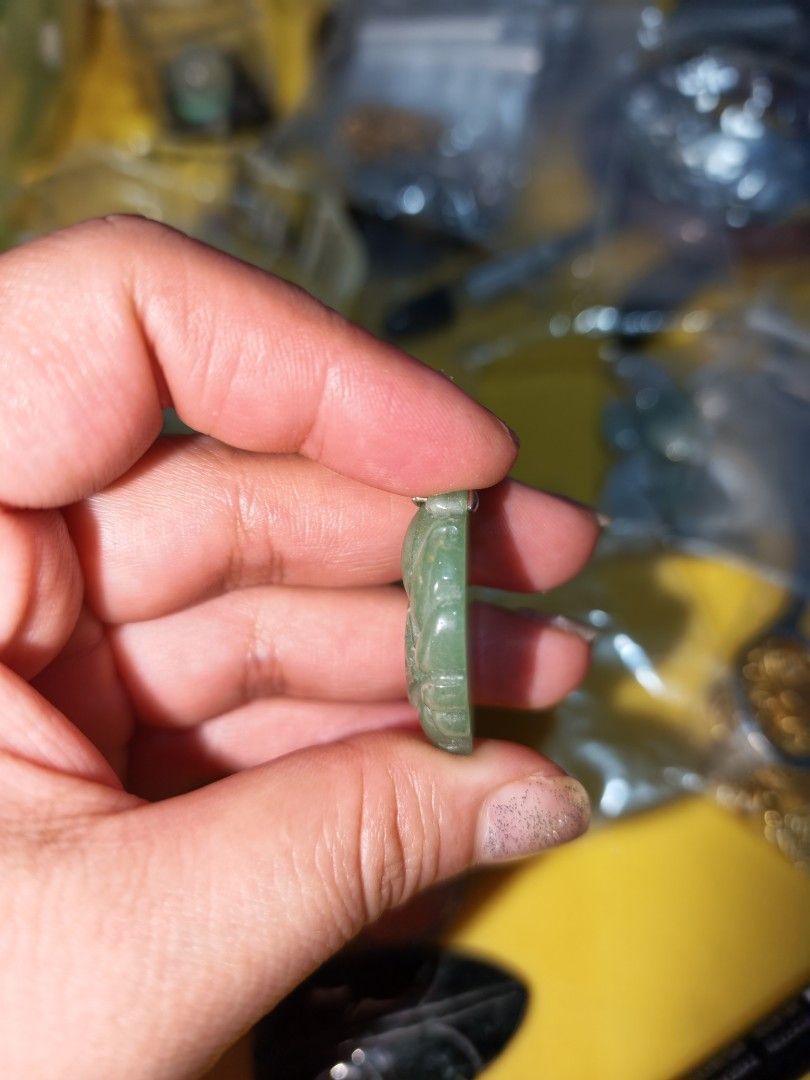 Green Aventurine 9Tailed Fox (Category: Necklaces) located in Quezon City. Submitted by piaoliangcollections.ph (Listing ID 1467253533, Image 2). Description: For Wealth and Abundance. green aventurine benefits: Green aventurine is widely known as the "Stone of Opportunity" and is a shimmering green quartz variety colored by fuchsite mica inclusions. Core Metaphysical & Traditional Benefits Luck and Abundance: Widely used to attract good fortune,
