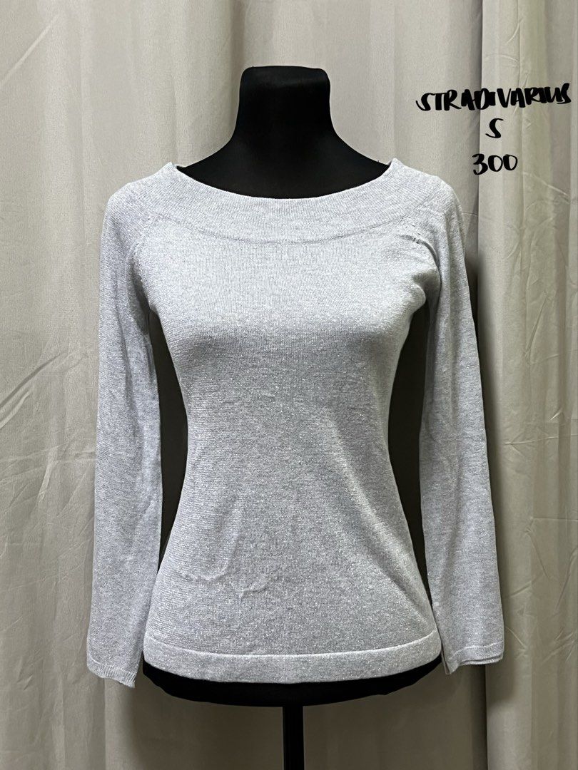 Grey boat neck long sleeve top (Category: Longsleeves) located in Las Pinas. Submitted by jilanah (Listing ID 1467336228, Image 1). Description: .