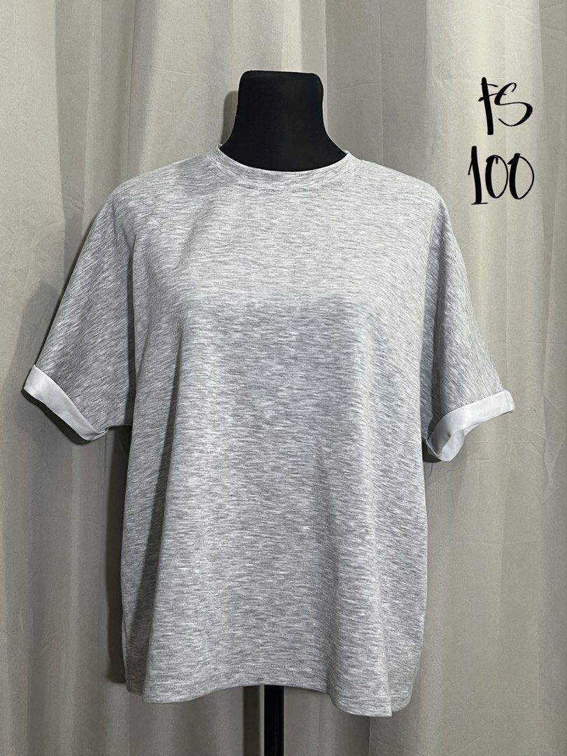 Grey crew neck t-shirt (Category: Shirts) located in Las Pinas. Submitted by jilanah (Listing ID 1467349433, Image 1). Description: .