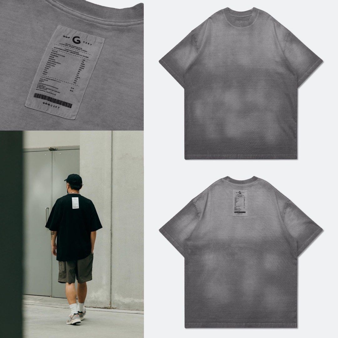 GROCERY WASHED INVOICE TEE / HEAVY WEIGHT FADED GREY 全棉 重洗水 灰藍色 短袖T恤 100% COTTON T-SHIRT 男女合適 UNISEX 香港本地品牌 AUTHENTIC 正版 (SIZE 03) 實物拍攝 (胸寬約60CM、衫長約80CM) 歡迎詢問 （分類：T-shirt、恤衫、有領衫）位於 Hong Kong。 由 _var_ 提交（商品編號 1467350454，圖片 2）。簡介： GROCERY WASHED INVOICE TEE / HEAVY WEIGHT FADED GREY 全棉 重洗水 灰藍色 短袖T恤 100% COTTON T-SHIRT 男女合適 UNISEX 香港本地品牌 AUTHENTIC 正版 (SIZE 03) 實物拍攝 (胸寬約60CM、衫長約80CM) 清洗後閒置 完美主義者請勿購買 現貨發售 歡迎詢問 ***注意: 照片顏色與實物略有分別，購買前請留意*** 。